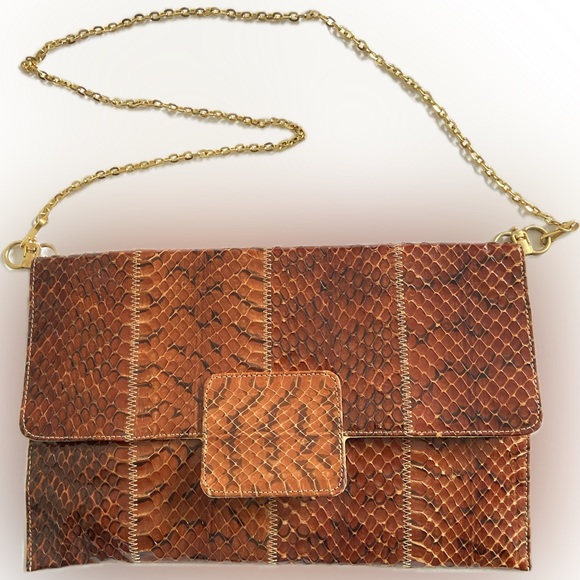 Original Snake Skin Clutch Shoulder Strap Bag Clutch Envelope